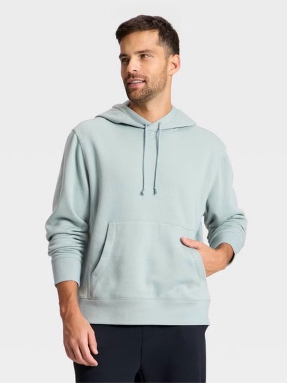 All in Motion | Sage Green Active Comfort Cotton Fleece Hoodie size Large